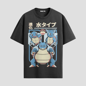 Playera urbana de anime y gaming ExtraLife MX, corte Standard Fit unisex ligero y transpirable en color Deep Black y Pure White, ropa de uso diario para gym y casual.