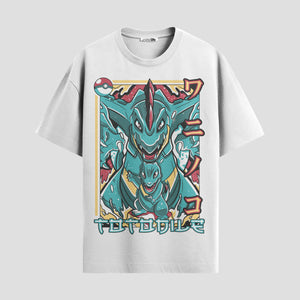 Playera urbana de anime y gaming ExtraLife MX, corte Standard Fit unisex ligero y transpirable en color Deep Black y Pure White, ropa de uso diario para gym y casual.