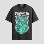 Playera urbana de anime y gaming ExtraLife MX, corte Standard Fit unisex ligero y transpirable en color Deep Black y Pure White, ropa de uso diario para gym y casual.