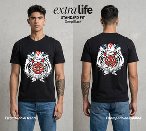 El Estudio del Viento | La Princesa del Bien #03587 - Playera Classic Premium | Deep Black - Foto en modelo