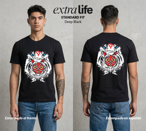 El Estudio del Viento | La Princesa del Bien #03587 - Playera Standard Fit | Deep Black - Foto en modelo