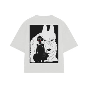 Playera streetwear premium de anime y gaming ExtraLife MX, corte oversized drop shoulder ligero y fresco en color Deep Black y Off-White, moda urbana mexicana de culto.
