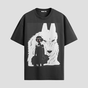 Playera urbana de anime y gaming ExtraLife MX, corte Standard Fit unisex ligero y transpirable en color Deep Black y Pure White, ropa de uso diario para gym y casual.