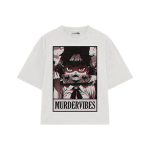 Playera streetwear premium de anime y gaming ExtraLife MX, corte oversized drop shoulder ligero y fresco en color Deep Black y Off-White, moda urbana mexicana de culto.