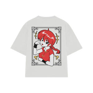 Playera streetwear premium de anime y gaming ExtraLife MX, corte oversized drop shoulder ligero y fresco en color Deep Black y Off-White, moda urbana mexicana de culto.