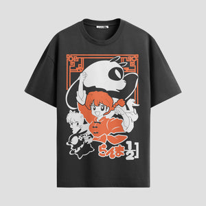 Playera urbana de anime y gaming ExtraLife MX, corte Standard Fit unisex ligero y transpirable en color Deep Black y Pure White, ropa de uso diario para gym y casual.