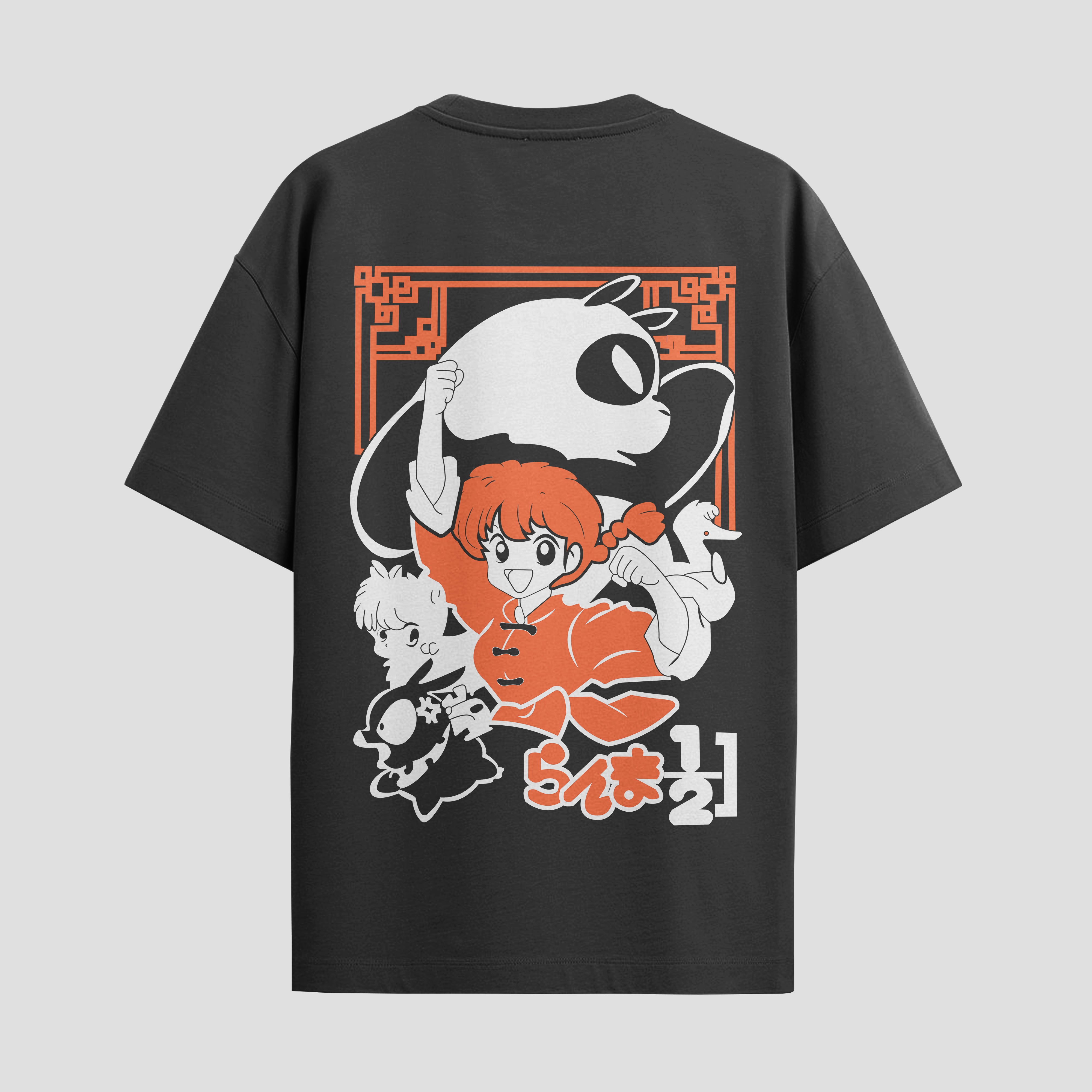 Playera urbana de anime y gaming ExtraLife MX, corte Standard Fit unisex ligero y transpirable en color Deep Black y Pure White, ropa de uso diario para gym y casual.