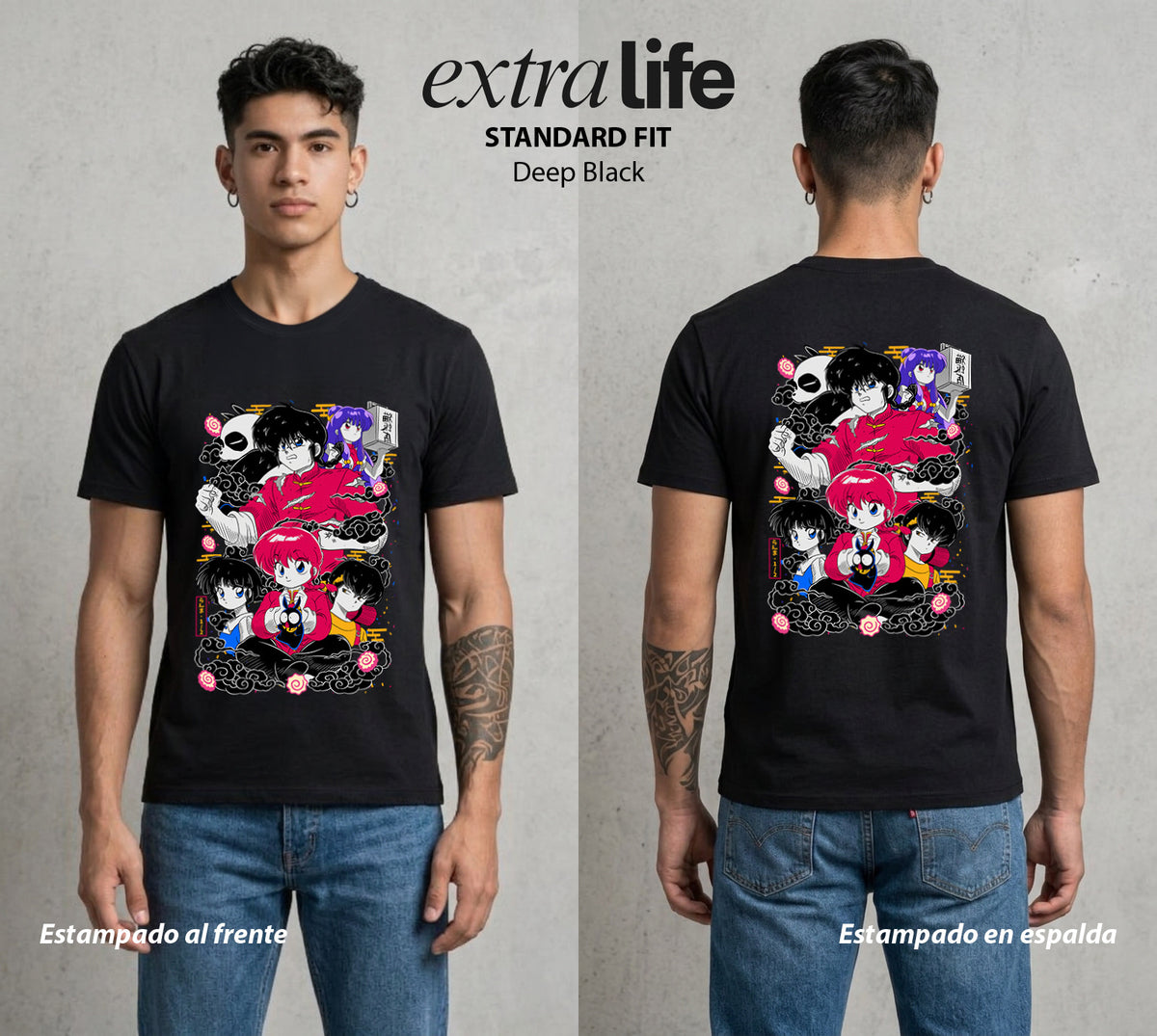 El Dojo del Caos | Los del Dojo #03598 - Playera Classic Premium | Deep Black - Foto en modelo