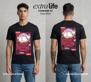 El Dojo del Caos | El Ladron de Ropa #03599 - Playera Standard Fit | Deep Black - Foto en modelo
