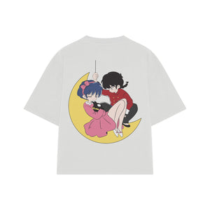 Playera streetwear premium de anime y gaming ExtraLife MX, corte oversized drop shoulder ligero y fresco en color Deep Black y Off-White, moda urbana mexicana de culto.