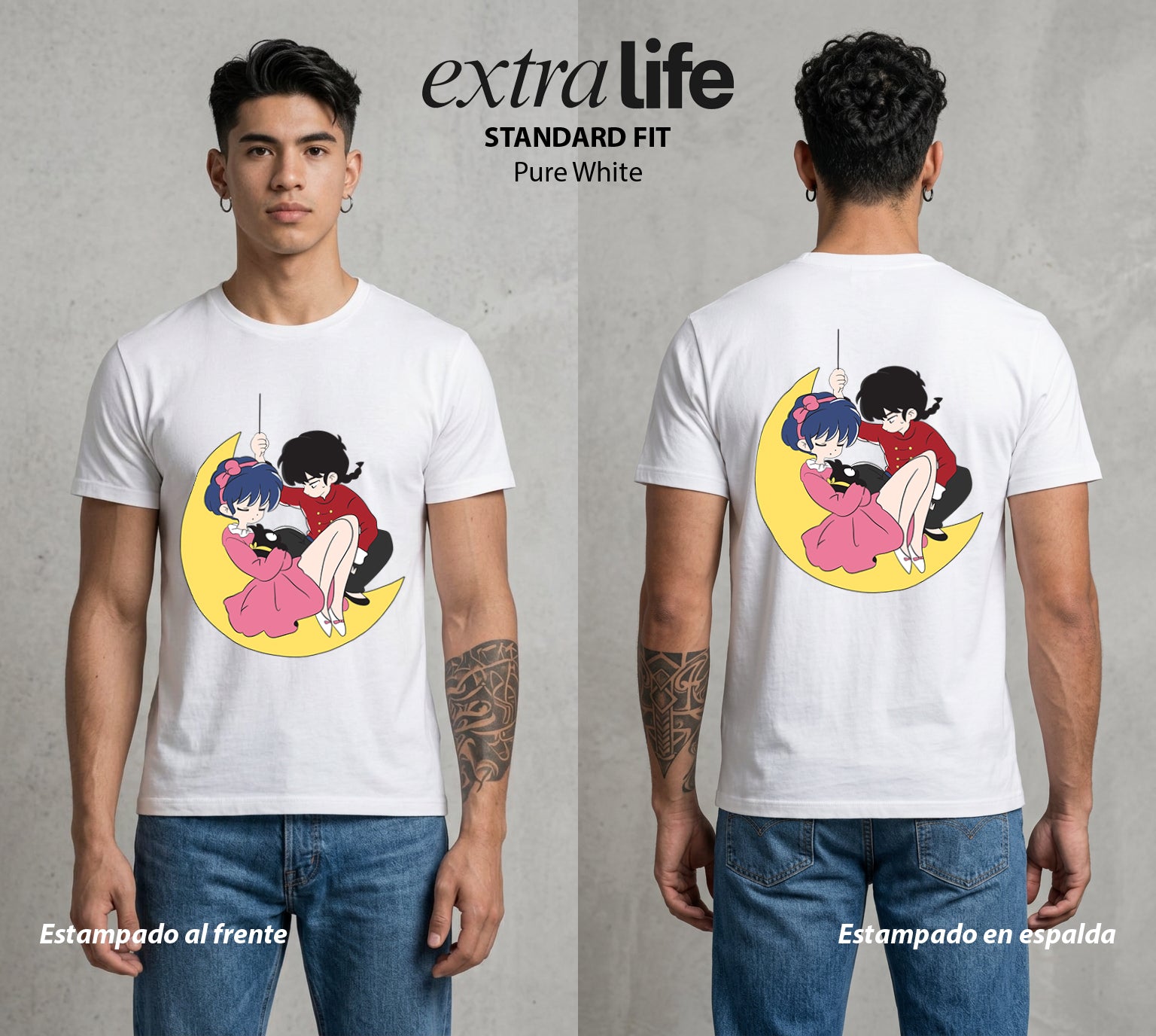 El Dojo del Caos | El Prometido Tsundere #03604 - Playera Standard Fit | Pure White - Foto en modelo