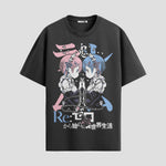 Playera urbana de anime y gaming ExtraLife MX, corte Standard Fit unisex ligero y transpirable en color Deep Black y Pure White, ropa de uso diario para gym y casual.