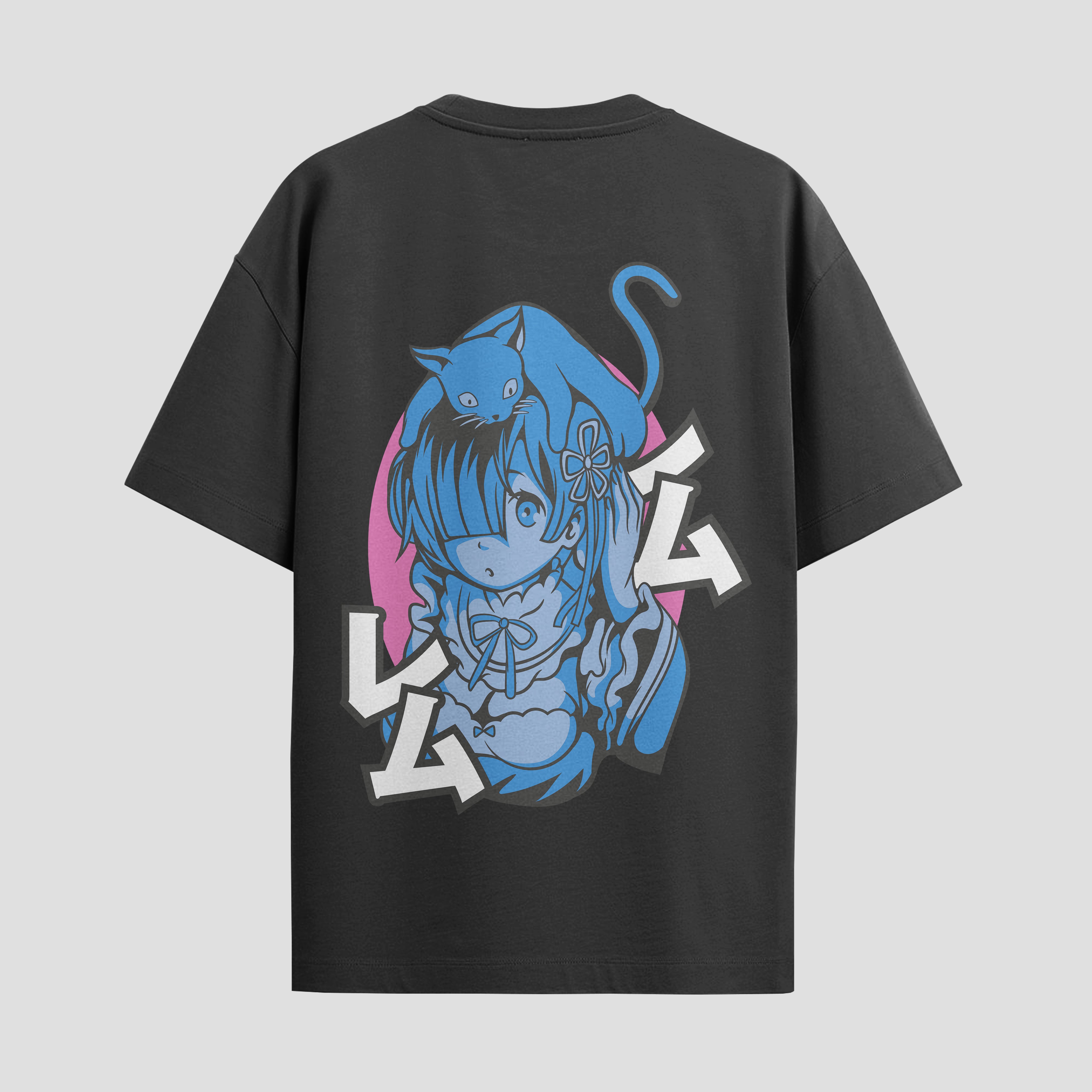 Playera urbana de anime y gaming ExtraLife MX, corte Standard Fit unisex ligero y transpirable en color Deep Black y Pure White, ropa de uso diario para gym y casual.