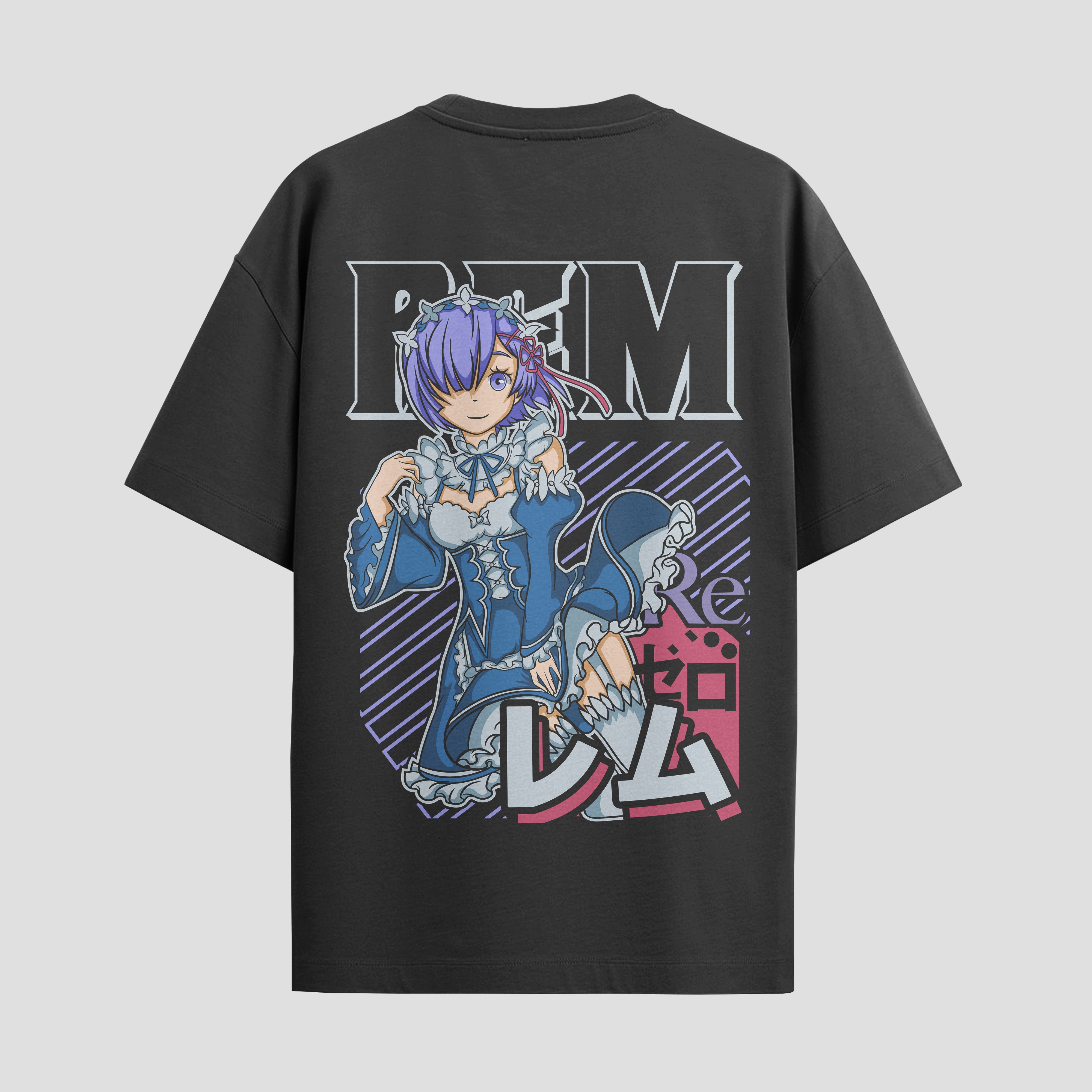 Playera urbana de anime y gaming ExtraLife MX, corte Standard Fit unisex ligero y transpirable en color Deep Black y Pure White, ropa de uso diario para gym y casual.