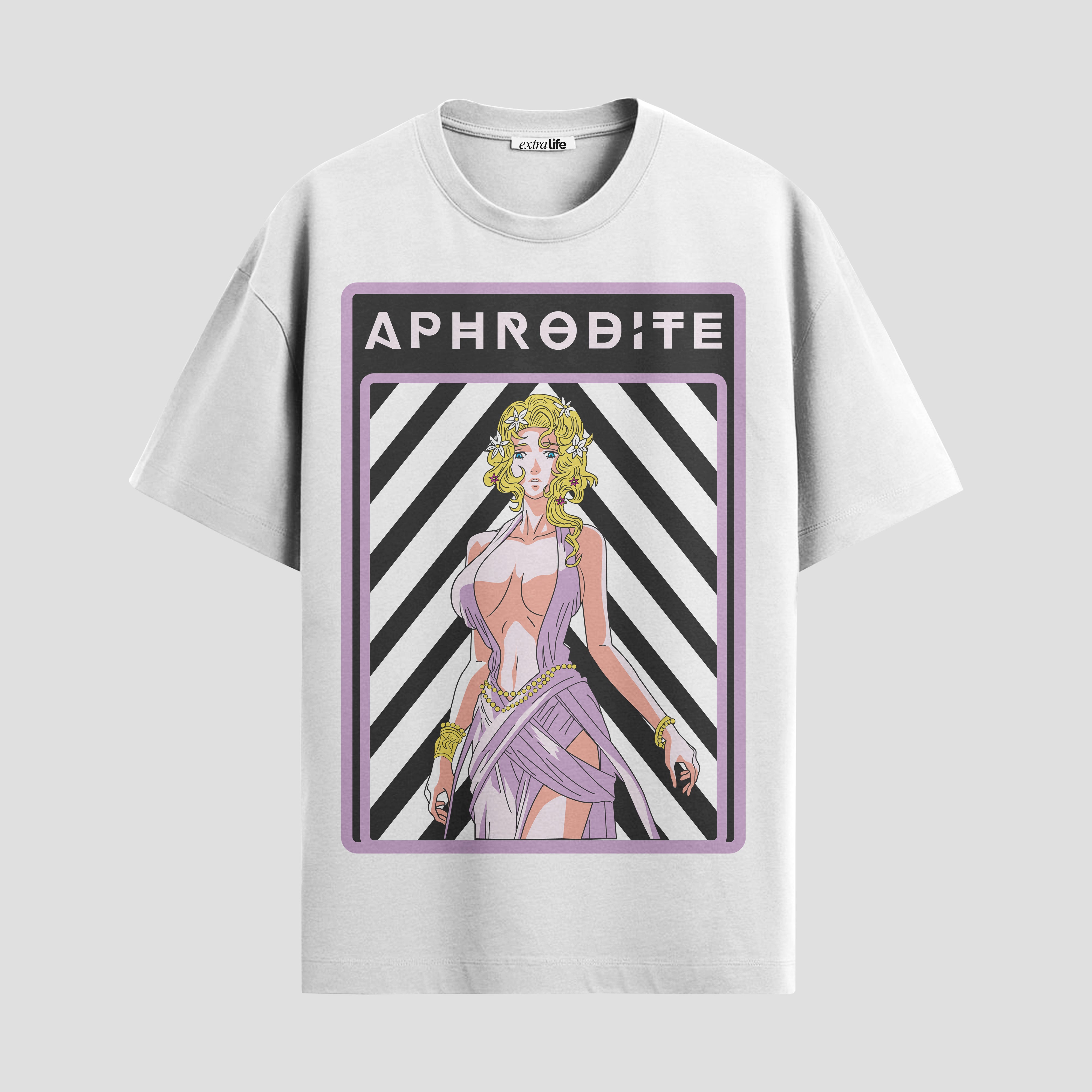 Playera urbana de anime y gaming ExtraLife MX, corte Standard Fit unisex ligero y transpirable en color Deep Black y Pure White, ropa de uso diario para gym y casual.