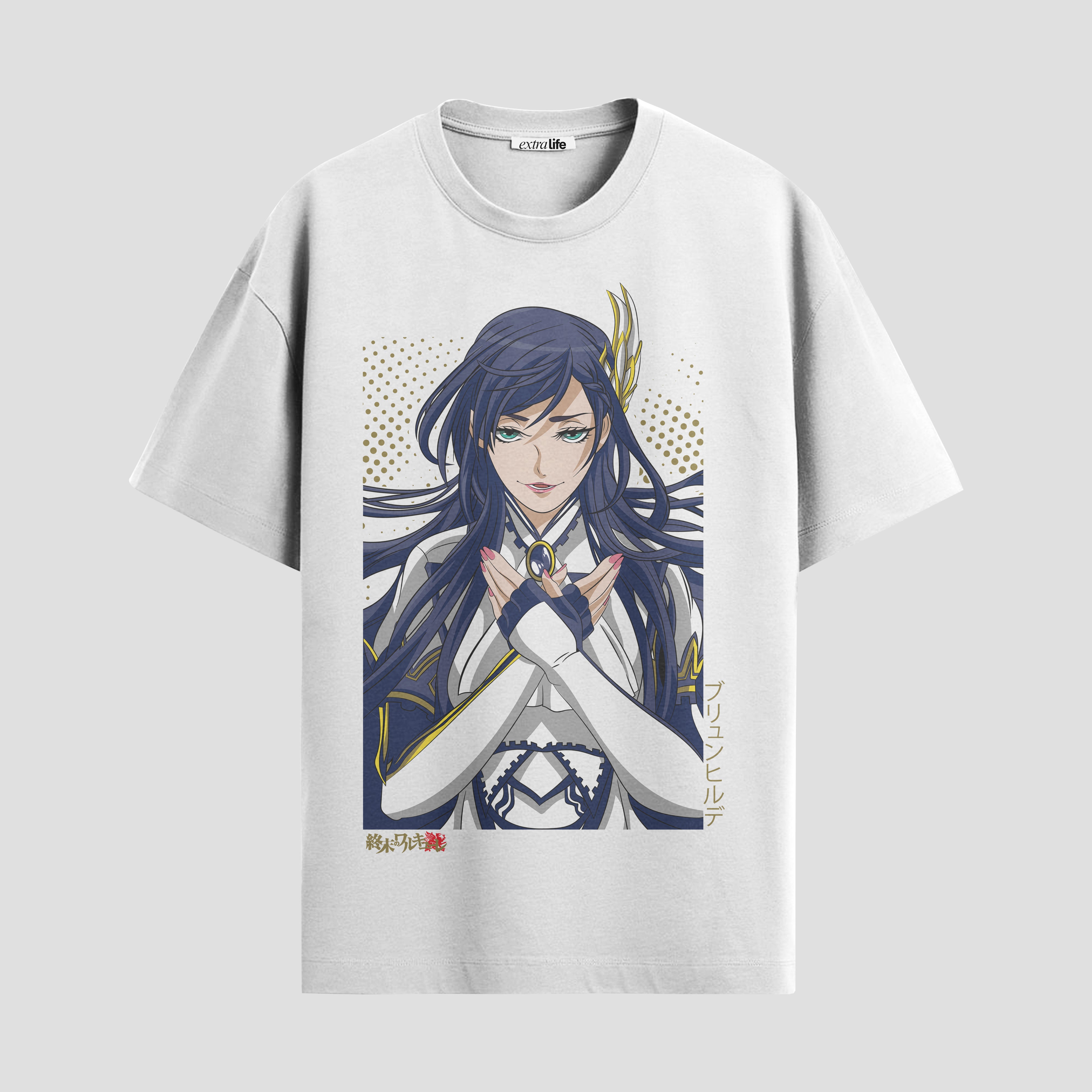 Playera urbana de anime y gaming ExtraLife MX, corte Standard Fit unisex ligero y transpirable en color Deep Black y Pure White, ropa de uso diario para gym y casual.