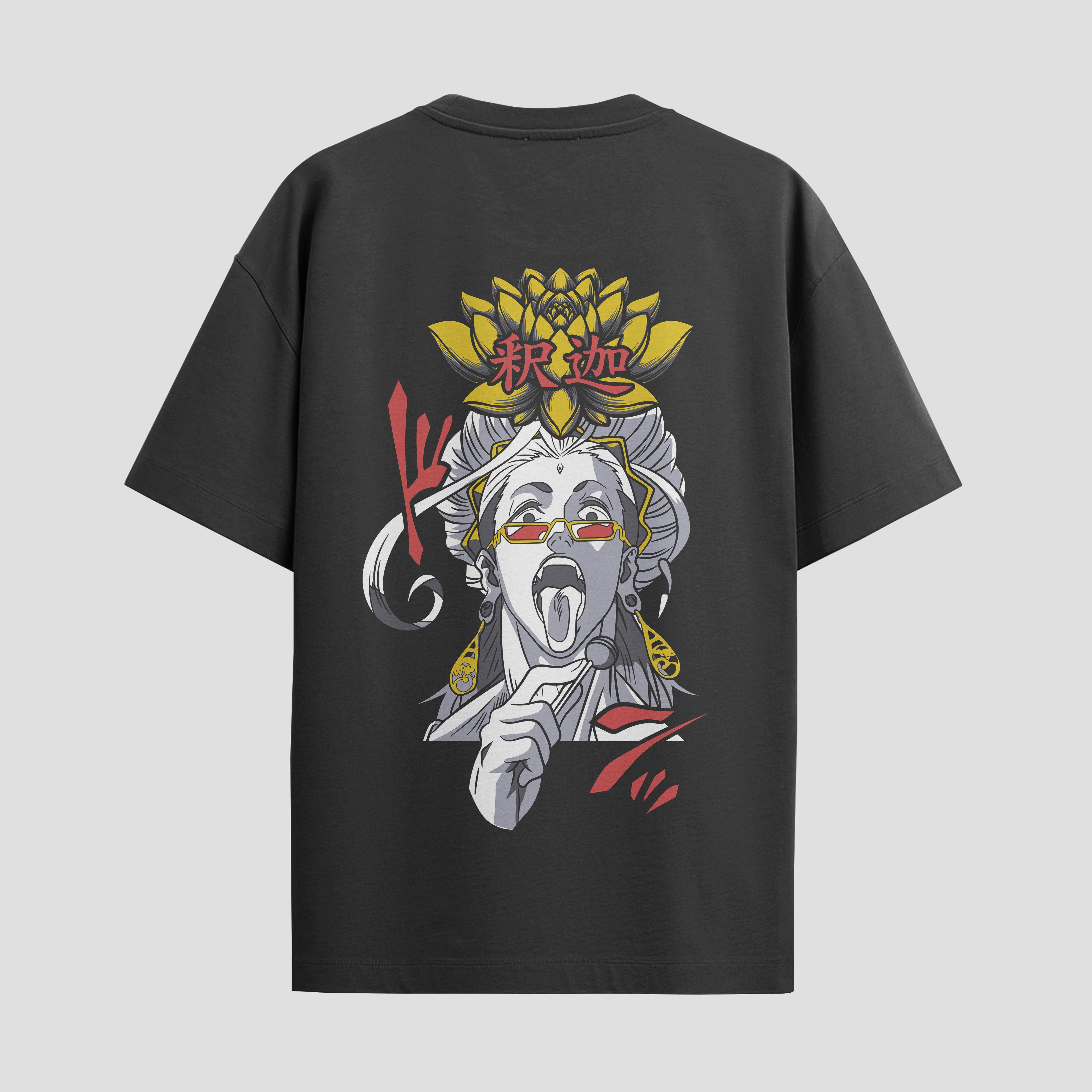 Playera urbana de anime y gaming ExtraLife MX, corte Standard Fit unisex ligero y transpirable en color Deep Black y Pure White, ropa de uso diario para gym y casual.