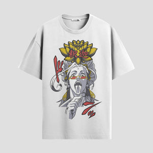 Playera urbana de anime y gaming ExtraLife MX, corte Standard Fit unisex ligero y transpirable en color Deep Black y Pure White, ropa de uso diario para gym y casual.
