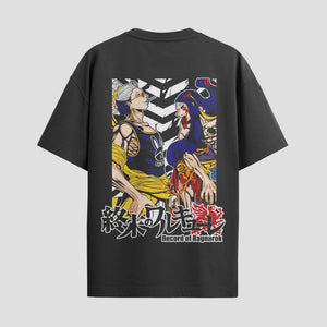 Playera urbana de anime y gaming ExtraLife MX, corte Standard Fit unisex ligero y transpirable en color Deep Black y Pure White, ropa de uso diario para gym y casual.