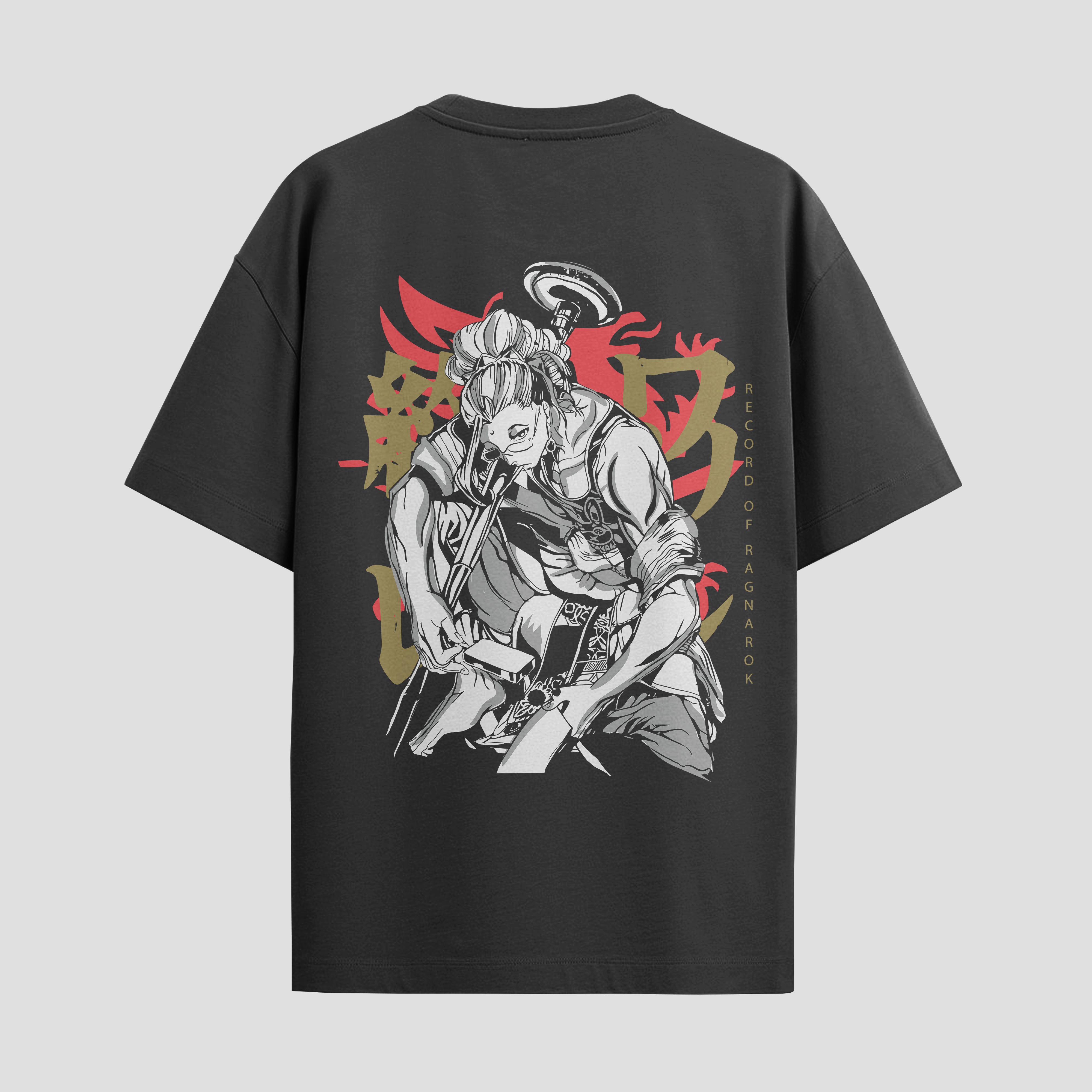 Playera urbana de anime y gaming ExtraLife MX, corte Standard Fit unisex ligero y transpirable en color Deep Black y Pure White, ropa de uso diario para gym y casual.