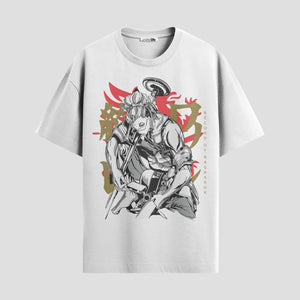 Playera urbana de anime y gaming ExtraLife MX, corte Standard Fit unisex ligero y transpirable en color Deep Black y Pure White, ropa de uso diario para gym y casual.