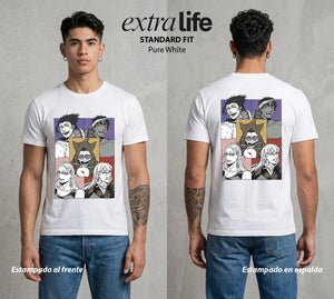 El Torneo de los Dioses | Los del Torneo #03632 - Playera Standard Fit | Pure White - Foto en modelo