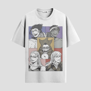 Playera urbana de anime y gaming ExtraLife MX, corte Standard Fit unisex ligero y transpirable en color Deep Black y Pure White, ropa de uso diario para gym y casual.