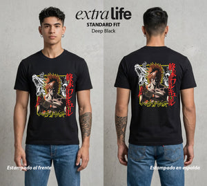El Torneo de los Dioses | El Heroe Divino #03634 - Playera Classic Premium | Deep Black - Foto en modelo