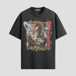 Playera urbana de anime y gaming ExtraLife MX, corte Standard Fit unisex ligero y transpirable en color Deep Black y Pure White, ropa de uso diario para gym y casual.