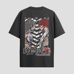 Playera urbana de anime y gaming ExtraLife MX, corte Standard Fit unisex ligero y transpirable en color Deep Black y Pure White, ropa de uso diario para gym y casual.