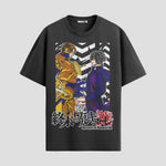 Playera urbana de anime y gaming ExtraLife MX, corte Standard Fit unisex ligero y transpirable en color Deep Black y Pure White, ropa de uso diario para gym y casual.