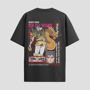 Playera urbana de anime y gaming ExtraLife MX, corte Standard Fit unisex ligero y transpirable en color Deep Black y Pure White, ropa de uso diario para gym y casual.