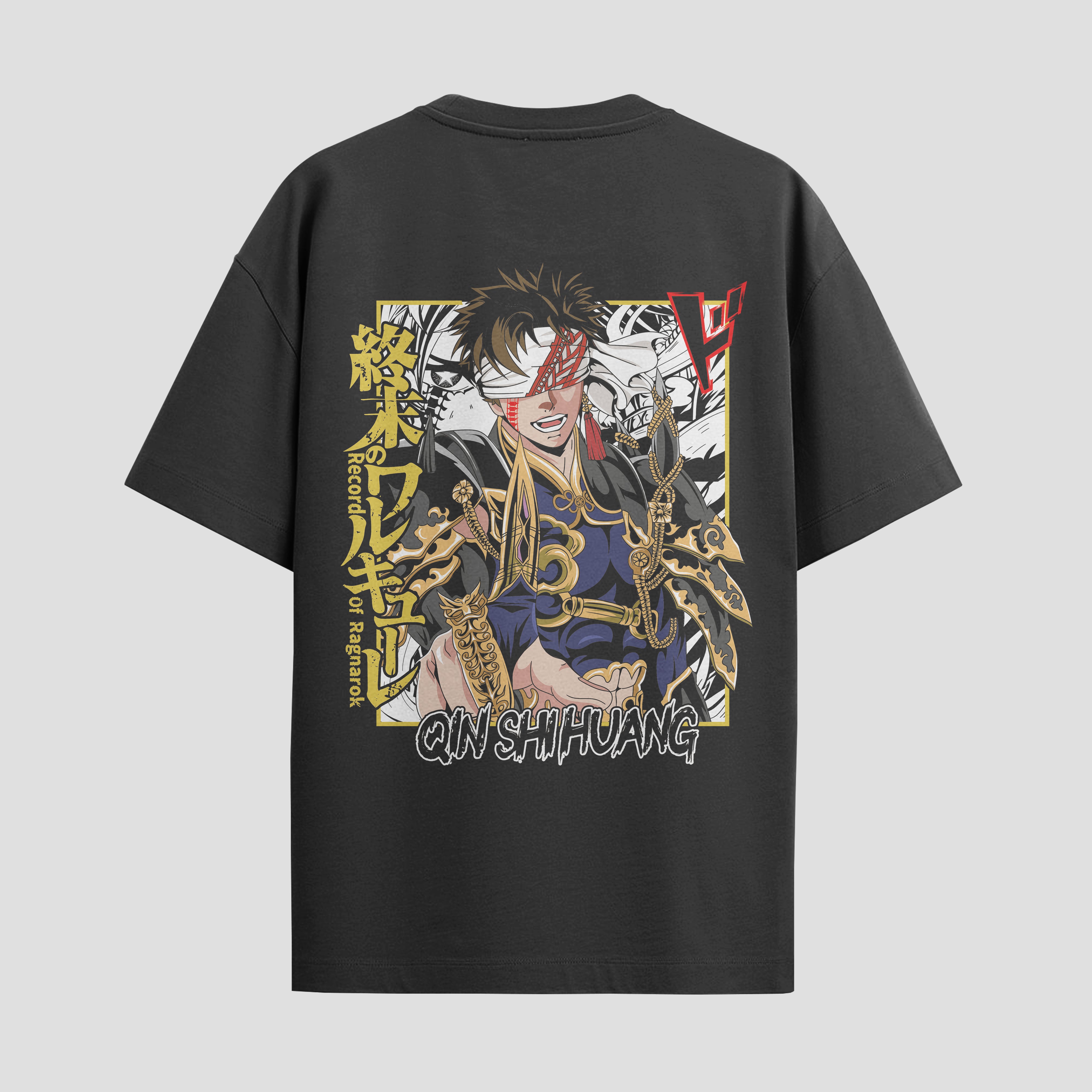 Playera urbana de anime y gaming ExtraLife MX, corte Standard Fit unisex ligero y transpirable en color Deep Black y Pure White, ropa de uso diario para gym y casual.