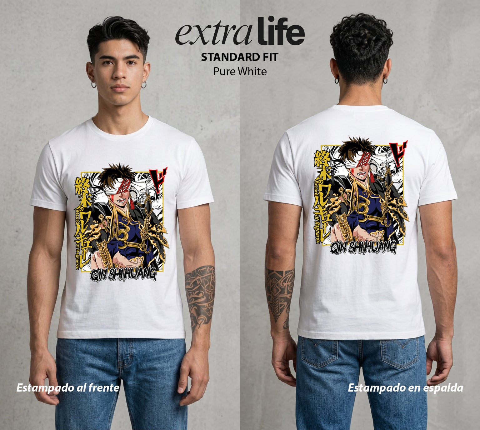 El Torneo de los Dioses | El Imperio del Primero #03644 - Playera Standard Fit | Pure White - Foto en modelo