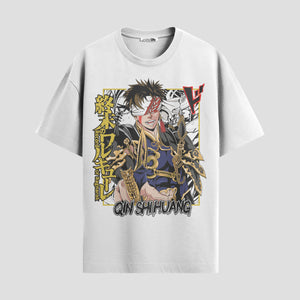 Playera urbana de anime y gaming ExtraLife MX, corte Standard Fit unisex ligero y transpirable en color Deep Black y Pure White, ropa de uso diario para gym y casual.
