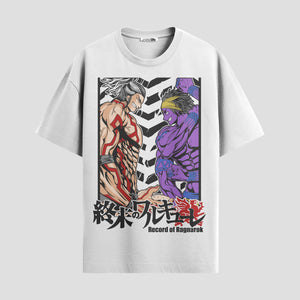 Playera urbana de anime y gaming ExtraLife MX, corte Standard Fit unisex ligero y transpirable en color Deep Black y Pure White, ropa de uso diario para gym y casual.