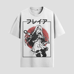 Playera urbana de anime y gaming ExtraLife MX, corte Standard Fit unisex ligero y transpirable en color Deep Black y Pure White, ropa de uso diario para gym y casual.