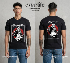 La Sanacion Oscura | La Princesa del Curador #03654 - Playera Standard Fit | Deep Black - Foto en modelo