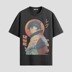 Playera urbana de anime y gaming ExtraLife MX, corte Standard Fit unisex ligero y transpirable en color Deep Black y Pure White, ropa de uso diario para gym y casual.