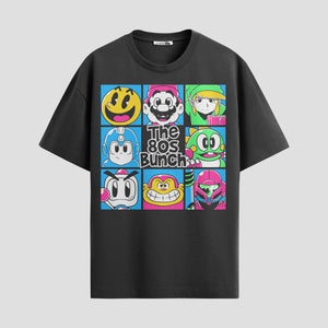 Playera urbana de anime y gaming ExtraLife MX, corte Standard Fit unisex ligero y transpirable en color Deep Black y Pure White, ropa de uso diario para gym y casual.