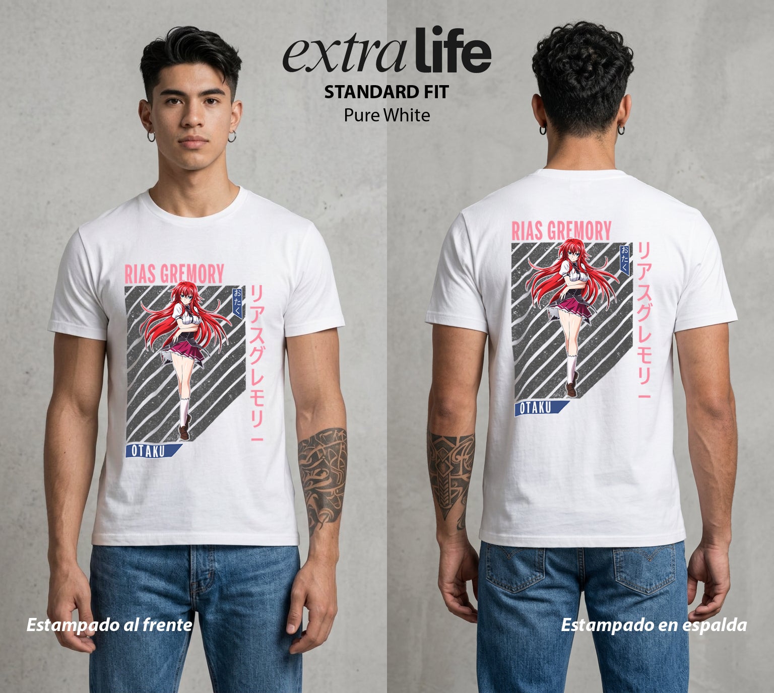 El Club del Diablo | La Noble del Bien #03689 - Playera Standard Fit | Pure White - Foto en modelo