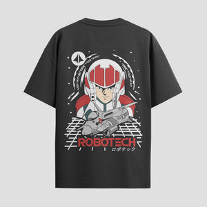 Playera urbana de anime y gaming ExtraLife MX, corte Standard Fit unisex ligero y transpirable en color Deep Black y Pure White, ropa de uso diario para gym y casual.