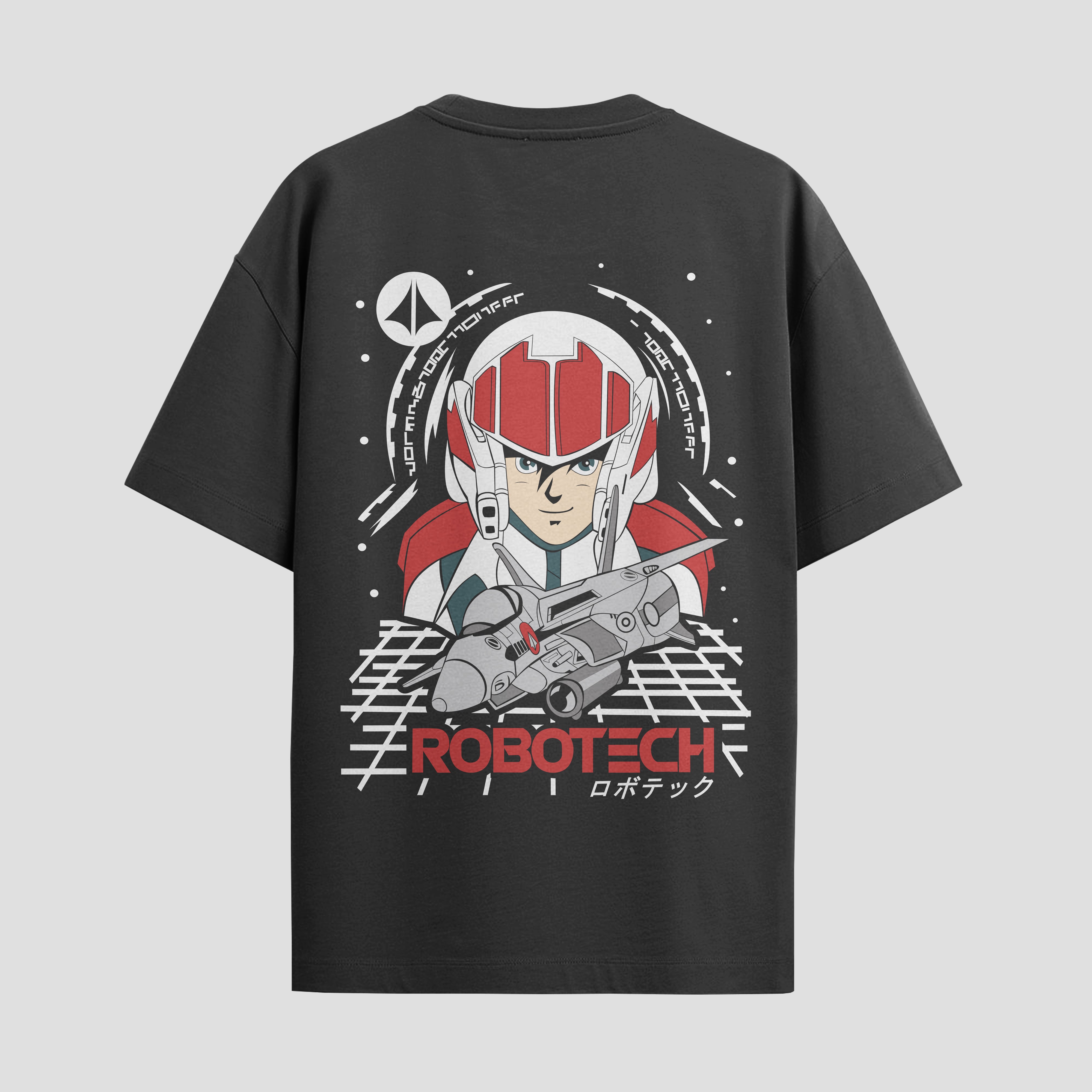 Playera urbana de anime y gaming ExtraLife MX, corte Standard Fit unisex ligero y transpirable en color Deep Black y Pure White, ropa de uso diario para gym y casual.
