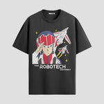 Playera urbana de anime y gaming ExtraLife MX, corte Standard Fit unisex ligero y transpirable en color Deep Black y Pure White, ropa de uso diario para gym y casual.