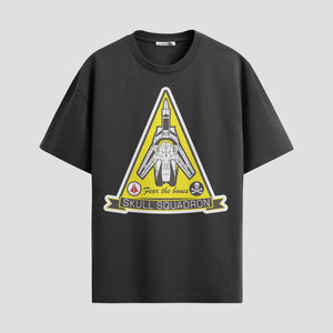 Playera urbana de anime y gaming ExtraLife MX, corte Standard Fit unisex ligero y transpirable en color Deep Black y Pure White, ropa de uso diario para gym y casual.