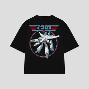 Playera streetwear premium de anime y gaming ExtraLife MX, corte oversized drop shoulder ligero y fresco en color Deep Black y Off-White, moda urbana mexicana de culto.