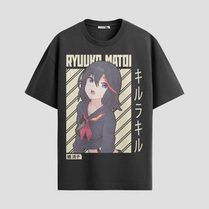Playera urbana de anime y gaming ExtraLife MX, corte Standard Fit unisex ligero y transpirable en color Deep Black y Pure White, ropa de uso diario para gym y casual.