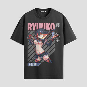 Playera urbana de anime y gaming ExtraLife MX, corte Standard Fit unisex ligero y transpirable en color Deep Black y Pure White, ropa de uso diario para gym y casual.