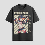 Playera urbana de anime y gaming ExtraLife MX, corte Standard Fit unisex ligero y transpirable en color Deep Black y Pure White, ropa de uso diario para gym y casual.