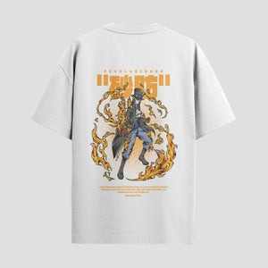 Playera urbana de anime y gaming ExtraLife MX, corte Standard Fit unisex ligero y transpirable en color Deep Black y Pure White, ropa de uso diario para gym y casual.